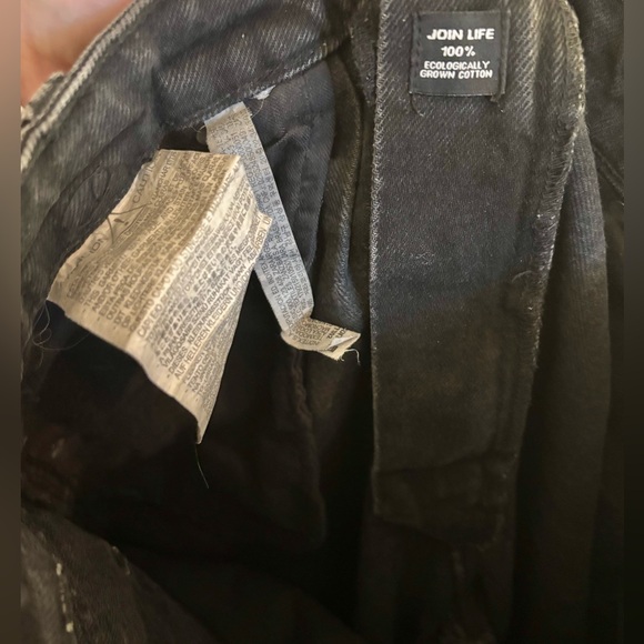 Zara black barrel style jeans women size 6 - Picture 6 of 6